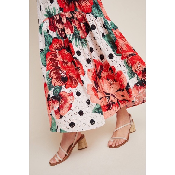 Anthropologie x Farm Rio Riviera Eyelet Maxi Dress - Picture 5 of 8
